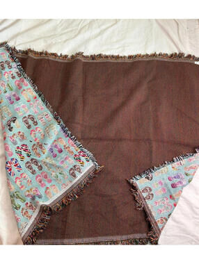 SubliThrow DC 500 Sponsor Black Woven Throw Blanket Made in USA